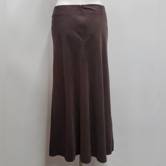 Charter Club Lightweight Corduroy Maxi Bias Skirt Women's 14 Gypsy Forest Fairy - Picture 3 of 10